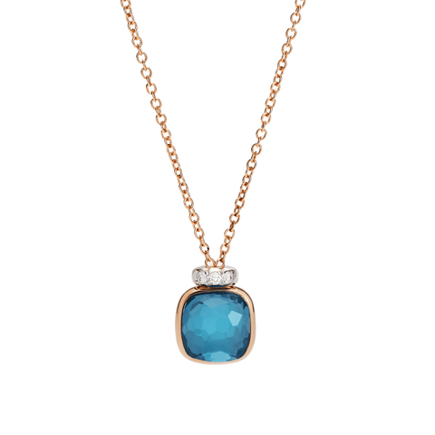 Pomellato Nudo Mini Necklace with Pendant-Pomellato Nudo Mini Necklace with Pendant - PCC5020 - O6WHR - DB0TL