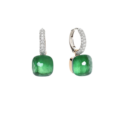 Pomellato Nudo Prasiolite Classic Earrings-Pomellato Nudo Prasiolite Classic Earrings - POB4010-O6WHR-BPAAV