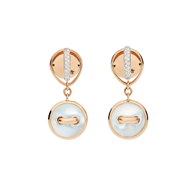 Pomellato Pom Pom Dot Reversible Earrings-Pomellato Pom Pom Dot Reversible Earrings - POC5030 - O7WHR - DB0MY