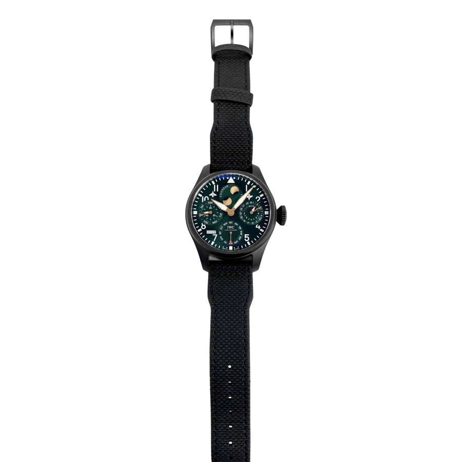Pre-owned IWC Schaffhausen Big Pilot Perpetual Calendar Edition Racing Green IW503005