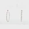 Medium Gold Hoop Earrings with Diamond Cut 8EKEY02749 