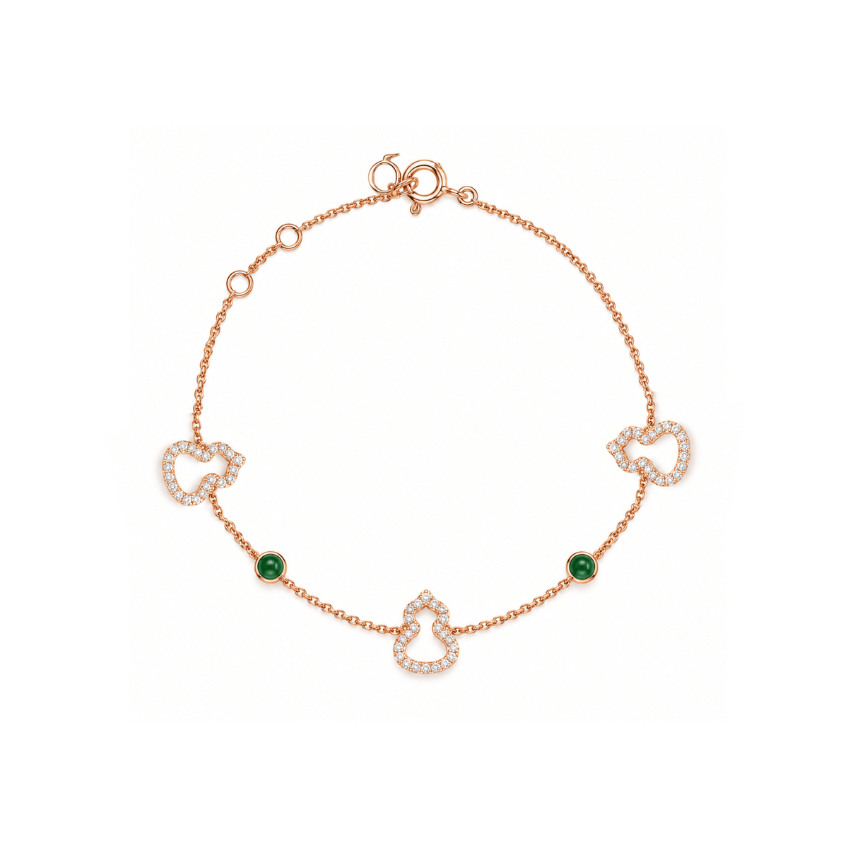 Qeelin Diamond Wulu and Jade Bracelet - WUB07MARGJE