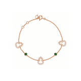 Qeelin Diamond Wulu and Jade Bracelet-Qeelin Diamond Wulu and Jade Bracelet - WUB07MARGJE