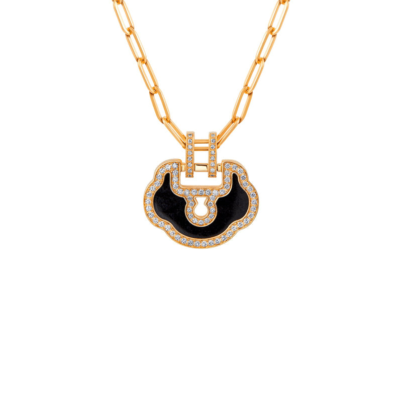 Qeelin Medium Yu Yi Necklace-Qeelin Medium Yu Yi Necklace - YLN20ABYGBJ