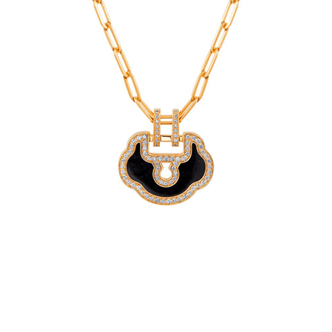 Qeelin Medium Yu Yi Necklace-Qeelin Medium Yu Yi Necklace - YLN20ABYGBJ