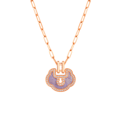 Qeelin Medium Yu Yi Necklace-Qeelin Medium Yu Yi Necklace YLN30ABRGPJ