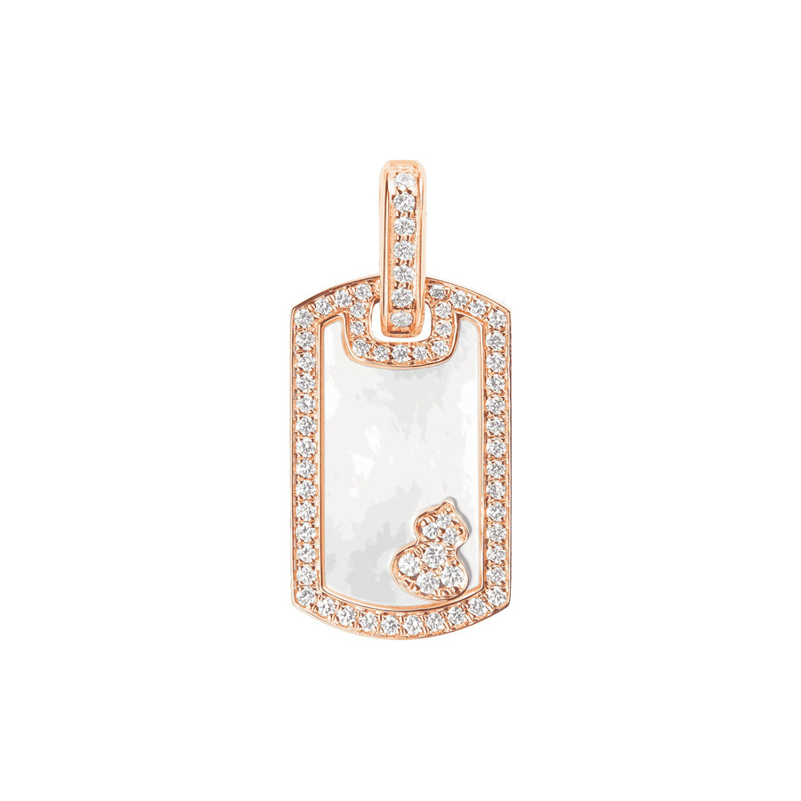 Qeelin Small Wulu Tag Pendant - WUP30ANRGMP