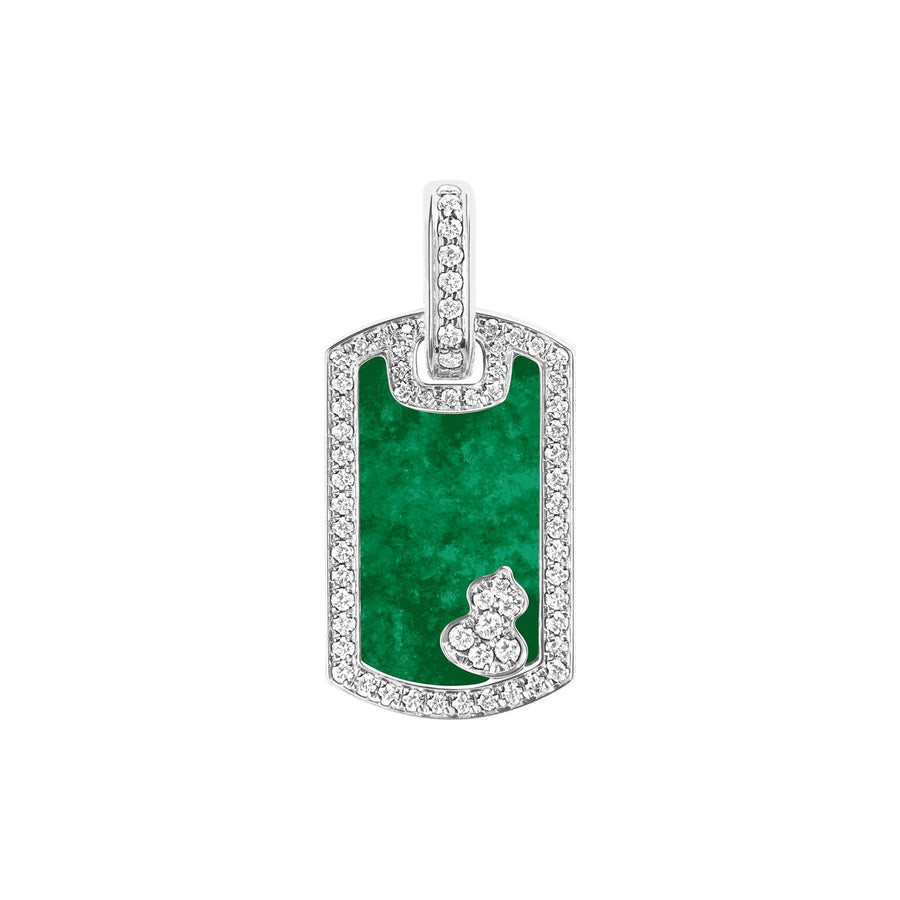 Qeelin Small Wulu Tag Pendant - WUP30ANWGJE