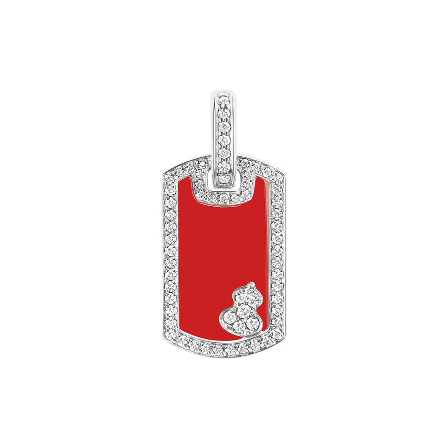 Qeelin Small Wulu Tag Pendant - WUP30ANWGRA