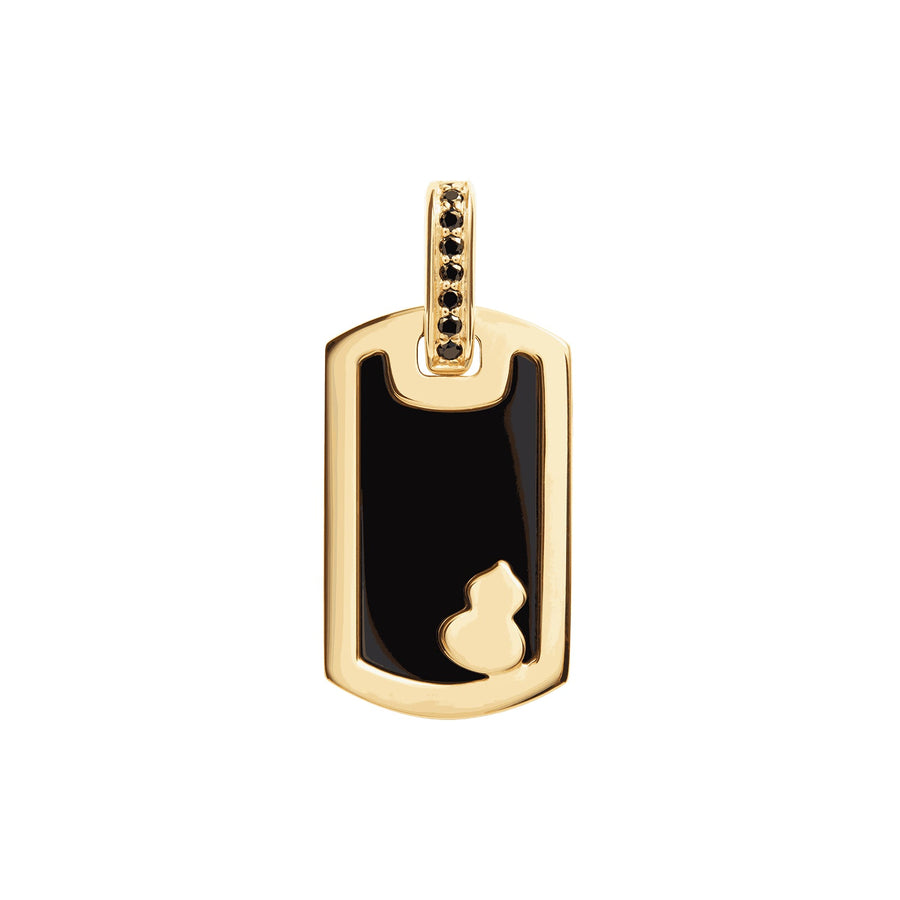 Qeelin Small Wulu Tag Pendant - WUP30APYGON