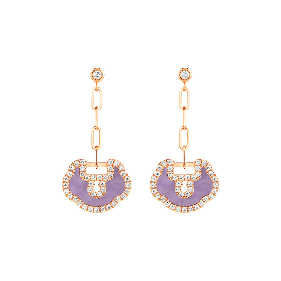 Qeelin Small Yu Yi Drop Earrings - YLE40BARGPJ