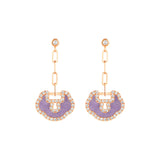 Qeelin Small Yu Yi Drop Earrings-Qeelin Small Yu Yi Drop Earrings - YLE40BARGPJ