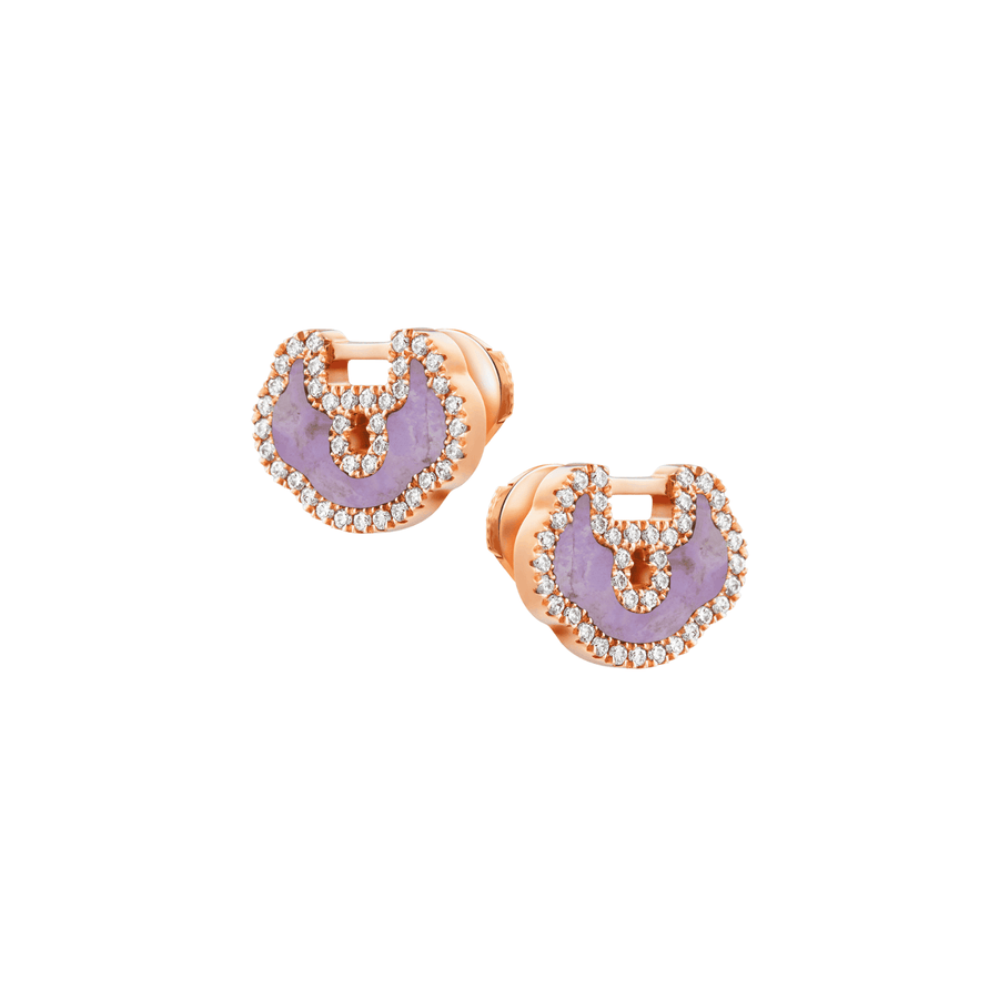 Qeelin Small Yu Yi Earstuds YLE40ABRGPJ