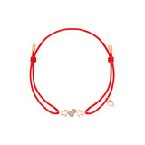 Qeelin Wulu Bracelet on Red Cord-Qeelin Wulu Bracelet on Red Cord - WWC50ACRGDI