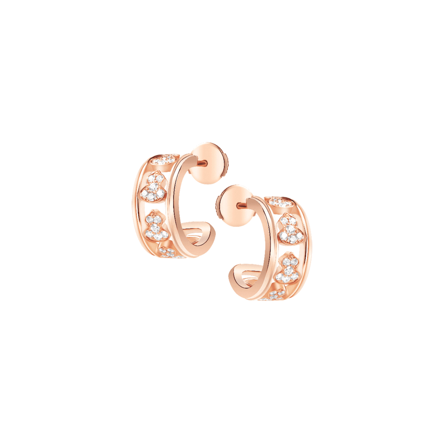 Qeelin Wulu Eternity Hoop Earrings - WUE50NARGDI