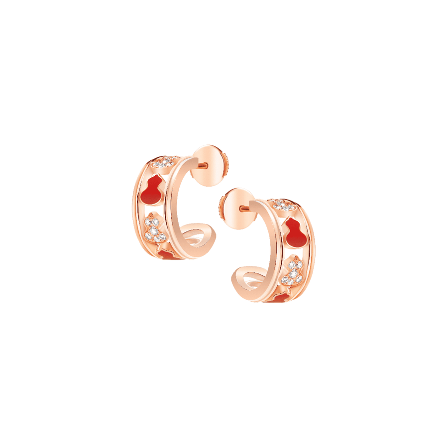 Qeelin Wulu Eternity Hoop Earrings - WUE50NARGRH
