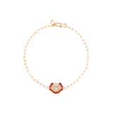 Qeelin Yu Yi Bracelet-Qeelin Yu Yi Bracelet - YLB50ACRGRH - Qeelin Yu Yi Bracelet in 18K rose gold with red HyCeram® and diamonds totaling 0.095 carats.