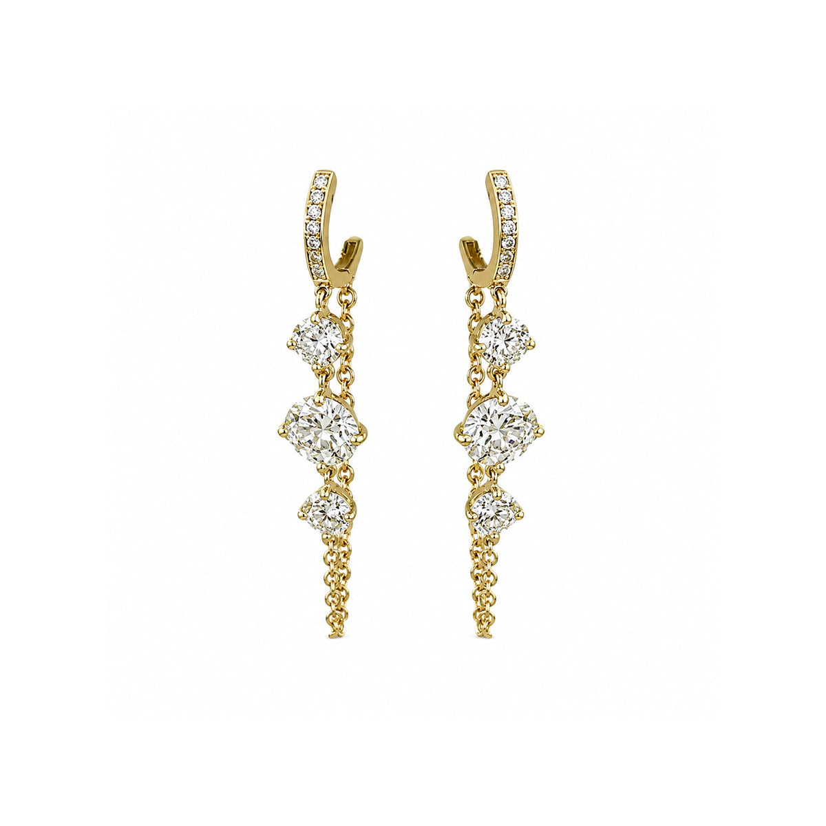 Rahaminov Diamonds Drop Earrings