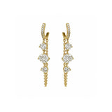 Rahaminov Diamonds Drop Earrings-Rahaminov Diamonds Drop Earrings