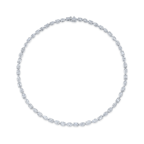 Rahaminov Diamonds Mixed Diamond Necklace-Rahaminov Diamond Necklace NK-8830