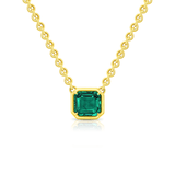 Rahaminov Diamonds Emerald Pendant Necklace-Rahaminov Emerald Pendant Necklace - CS - 1888