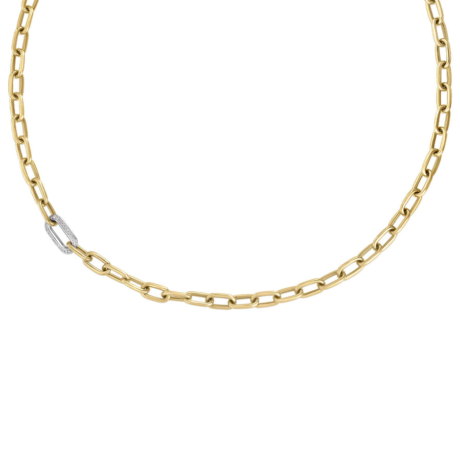 Roberto Coin Diamond Link Necklace - 9151272AJ17X