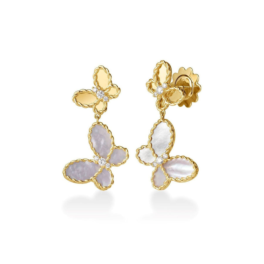 Roberto Coin Jasmine Butterfly Dangle Earrings - 7773820AYERXM