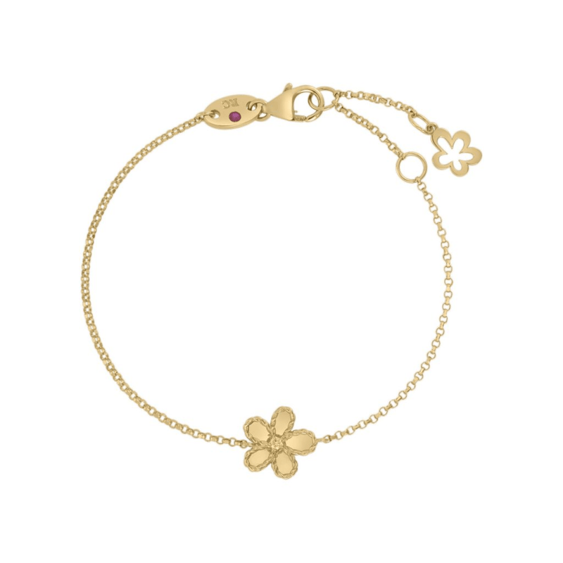 Roberto Coin Jasmine Small Flower Bracelet-Roberto Coin Jasmine Small Flower Bracelet - 7773757AYLBX