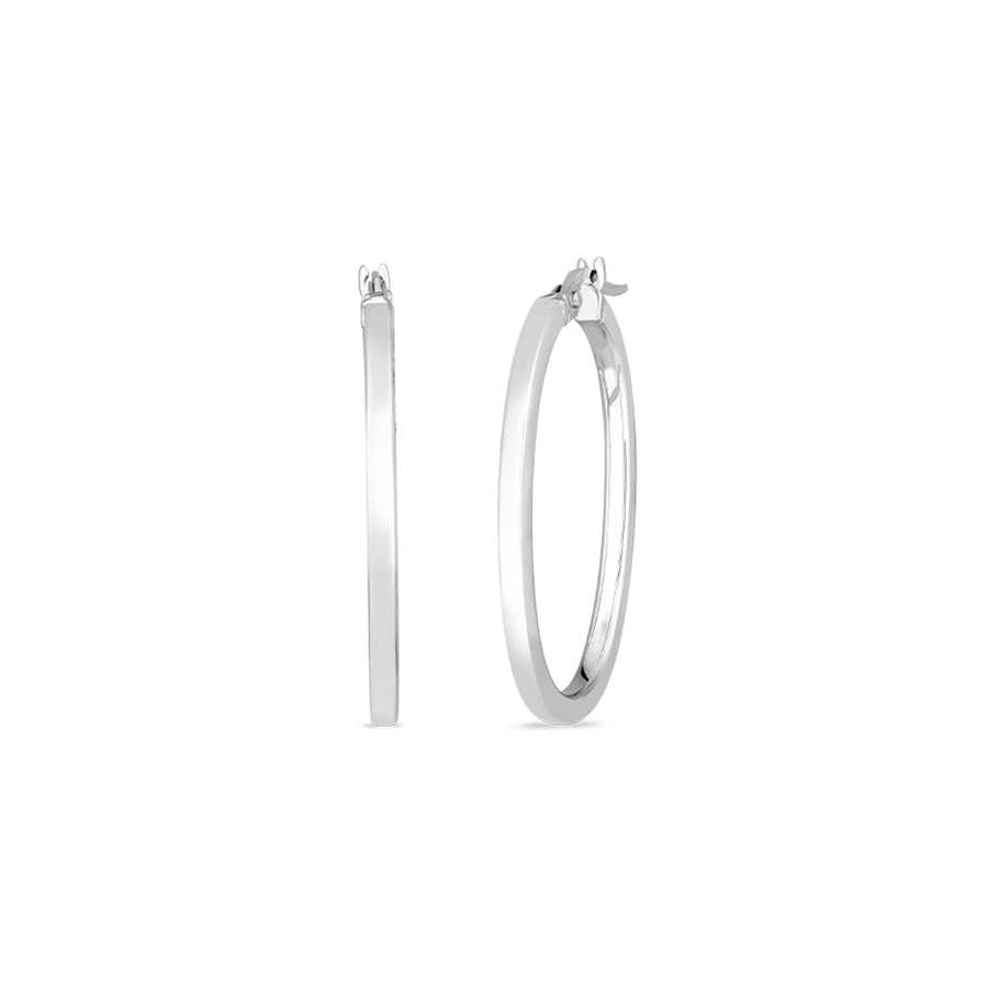 Roberto Coin Oval Hoop Earrings - 556026AWER00