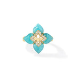 Roberto Coin Venetian Princess Amazonite & Diamond Ring-Roberto Coin Venetian Princess Amazonite Diamond Ring - 8883529AY65XA