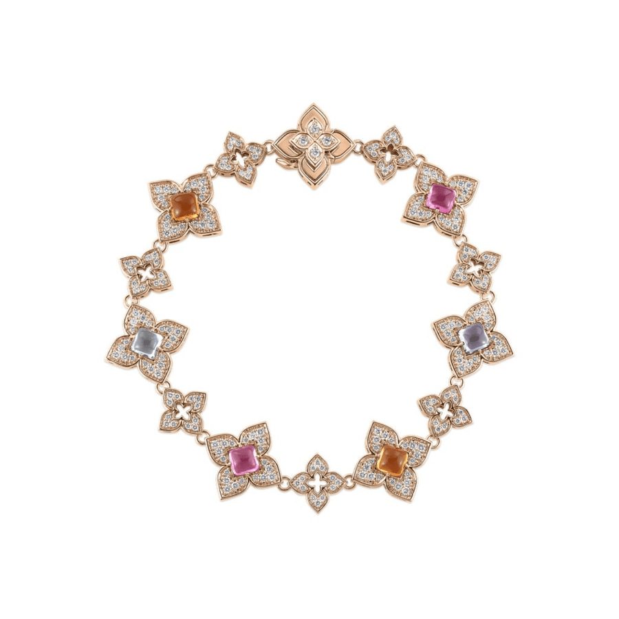 Roberto Coin Venetian Princess Carnival Alternating Flower Bracelet - 8883454AXLBX