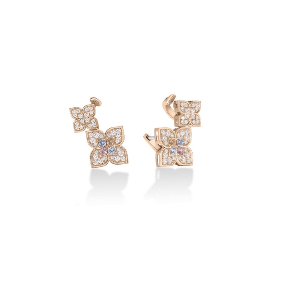 Roberto Coin Venetian Princess Carnival Double Flower Climber Earrings - 7773733AXERX
