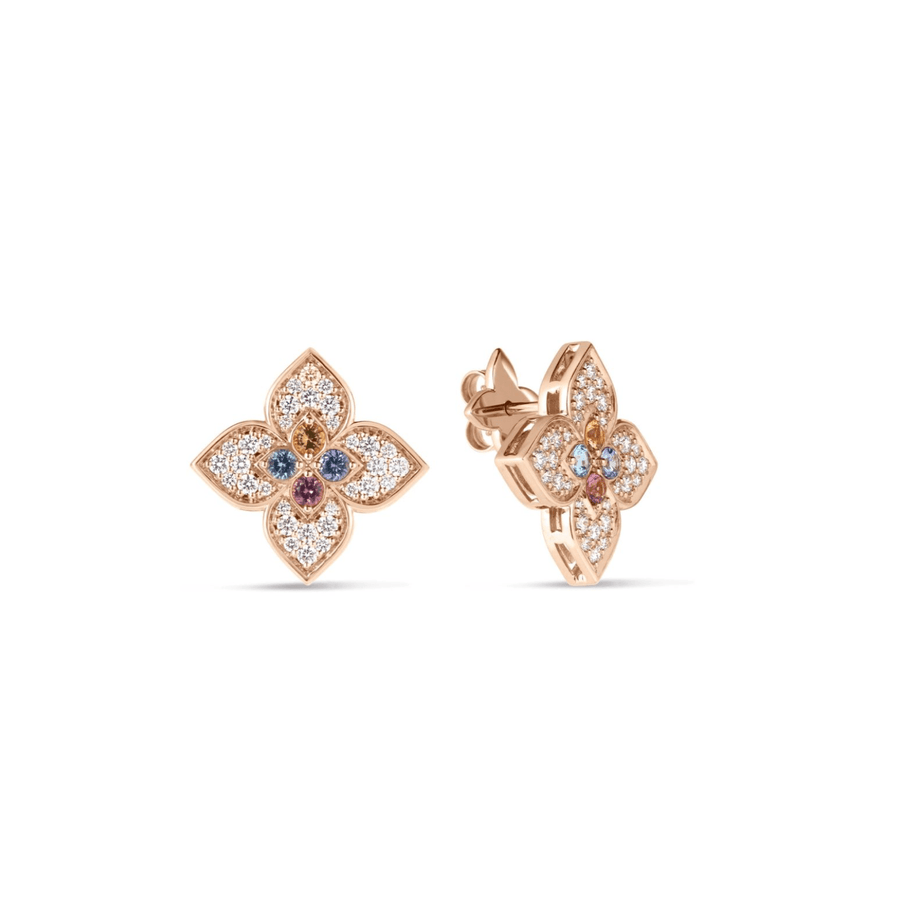 Roberto Coin Venetian Princess Carnival Flower Earrings - 7773746AXERX