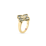Roberto Coin Venetian Princess Diamond and Malachite Small Flower Ring-Roberto Coin Venetian Princess Diamond and Malachite Small Flower Ring 7773195AY65XM