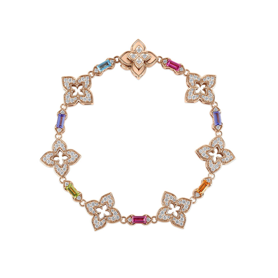 Roberto Coin Venetian Princess Multi Gemstone Diamond Bracelet - 8883543AXLBX