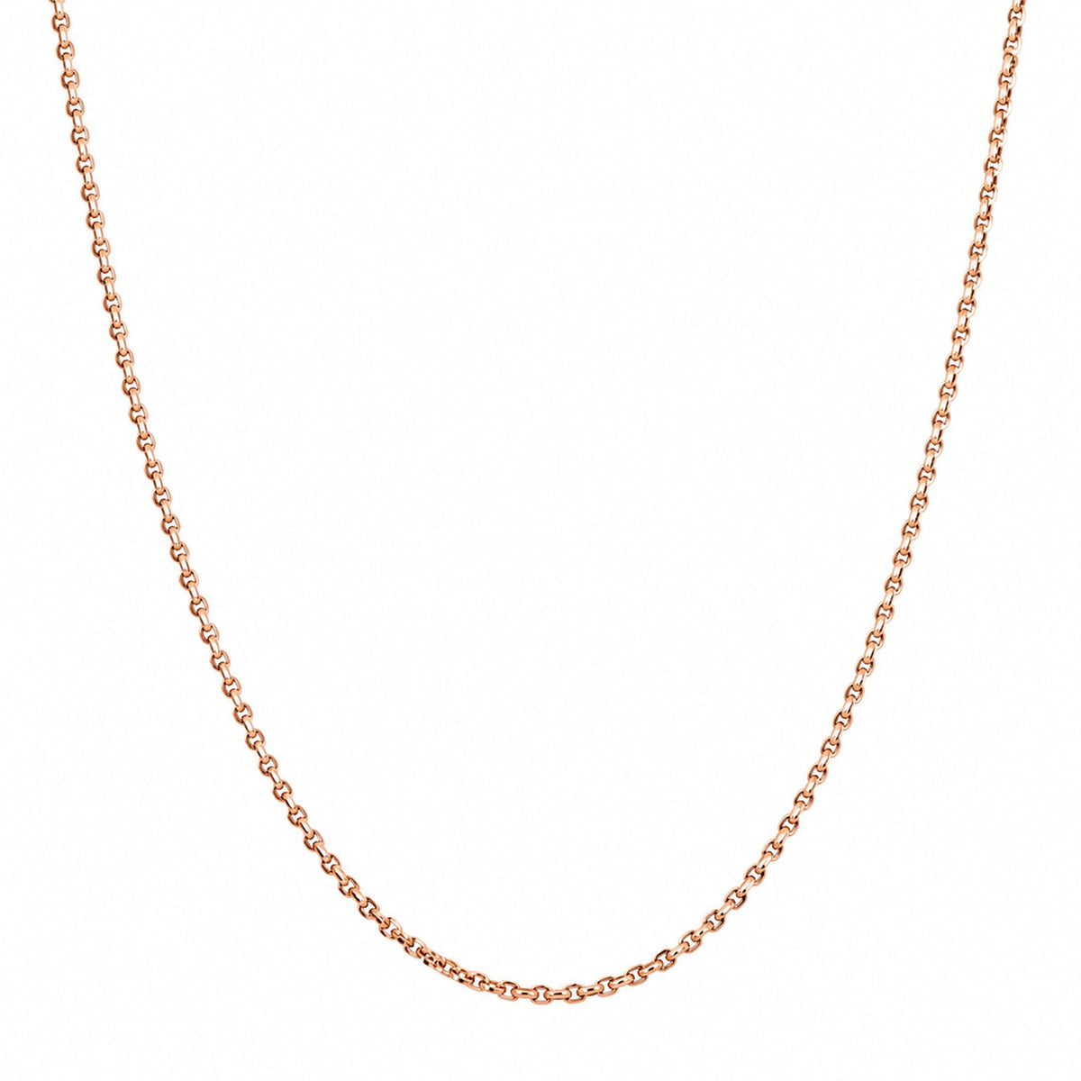 Rose Gold Classic Cable Chain Necklace - 8NKEY05899