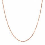 Rose Gold Classic Cable Chain Necklace-Rose Gold Classic Cable Chain Necklace - 8NKEY05899