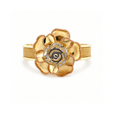 Rose Gold Floral Bangle-Rose Gold Floral Bangle - 8BKEY02473