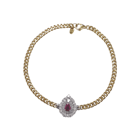 Ruby Diamond Bracelet-Ruby Diamond Bracelet - RBEDW00281