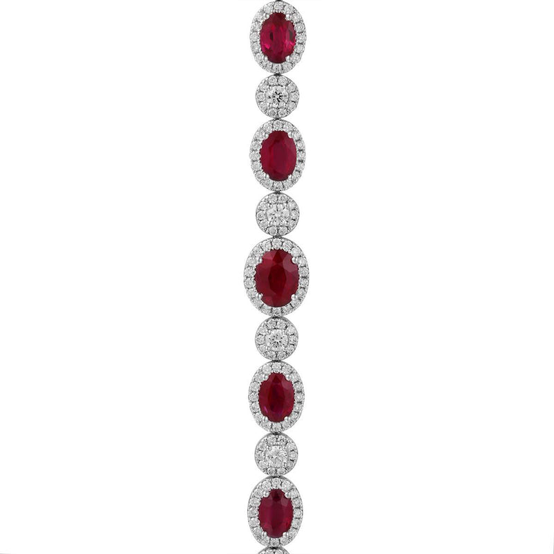 Ruby Diamond Bracelet-Ruby Diamond Bracelet - RBRTJ00073