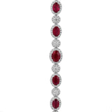 Ruby Diamond Bracelet-Ruby Diamond Bracelet - RBRTJ00073
