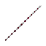Ruby Diamond Bracelet-Ruby Diamond Bracelet - RBRTJ00073