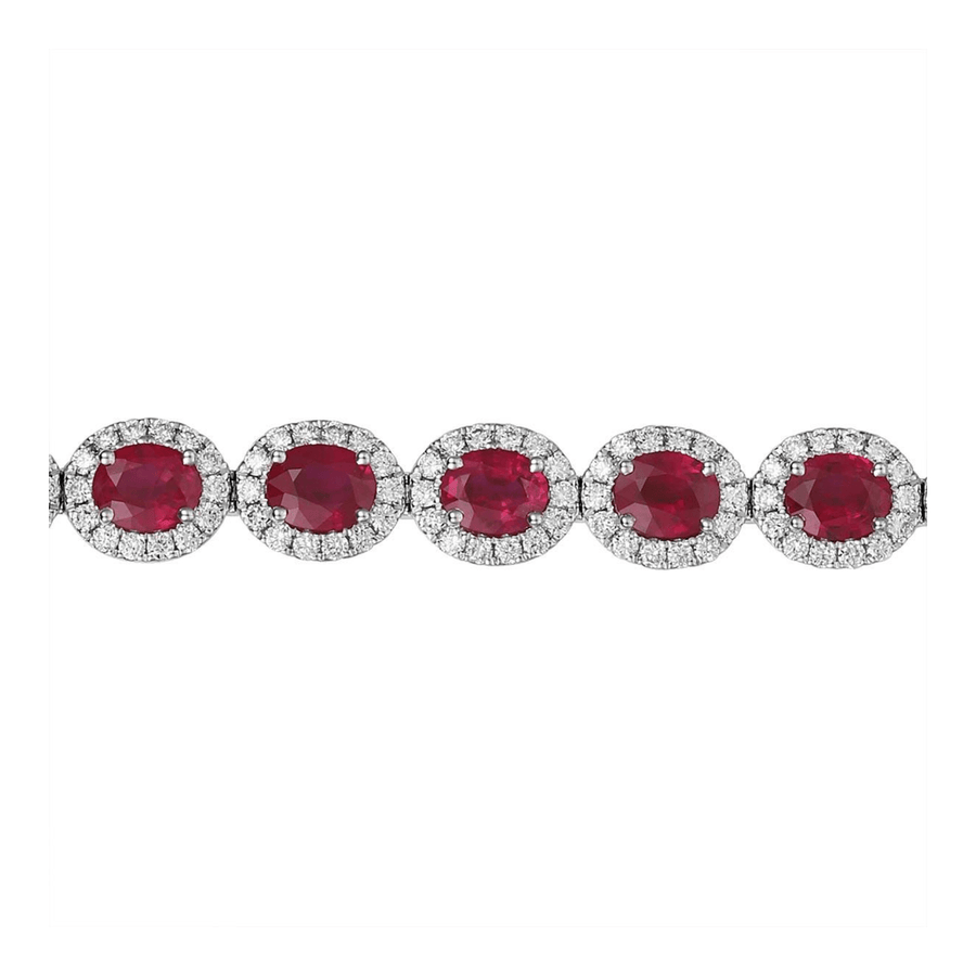 Ruby Diamond Bracelet - RBRTJ00082