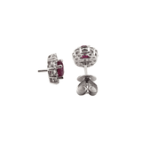 Ruby Diamond Earrings-Ruby Diamond Earrings - ERRUB044750
