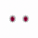 Ruby Diamond Earrings-ruby diamond earrings