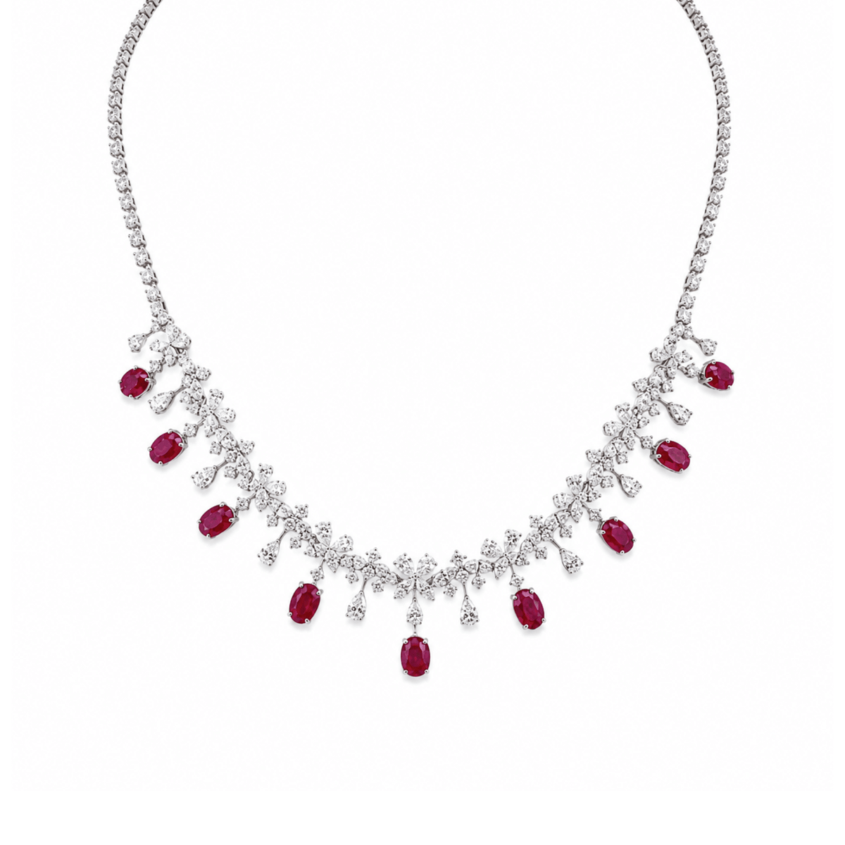 Ruby Diamond Necklace