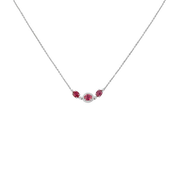 Ruby Diamond Necklace - RNNEL00315