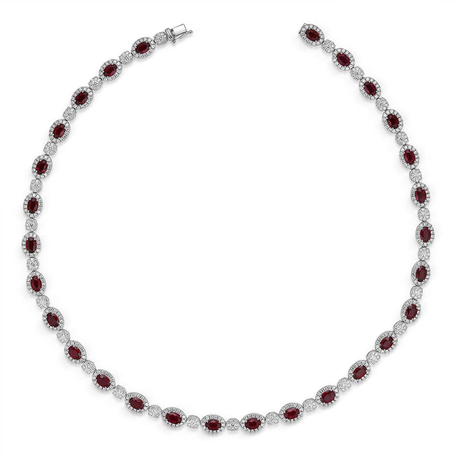 Ruby Diamond Necklace - RNRTJ00055