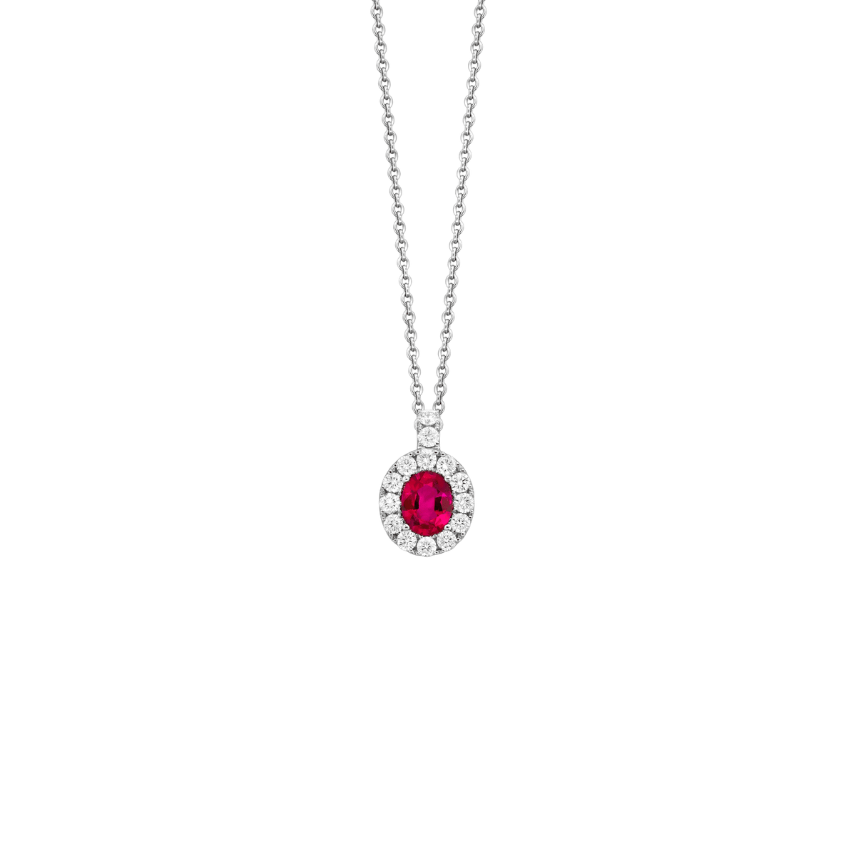 Ruby Diamond Necklace RNSPK00240