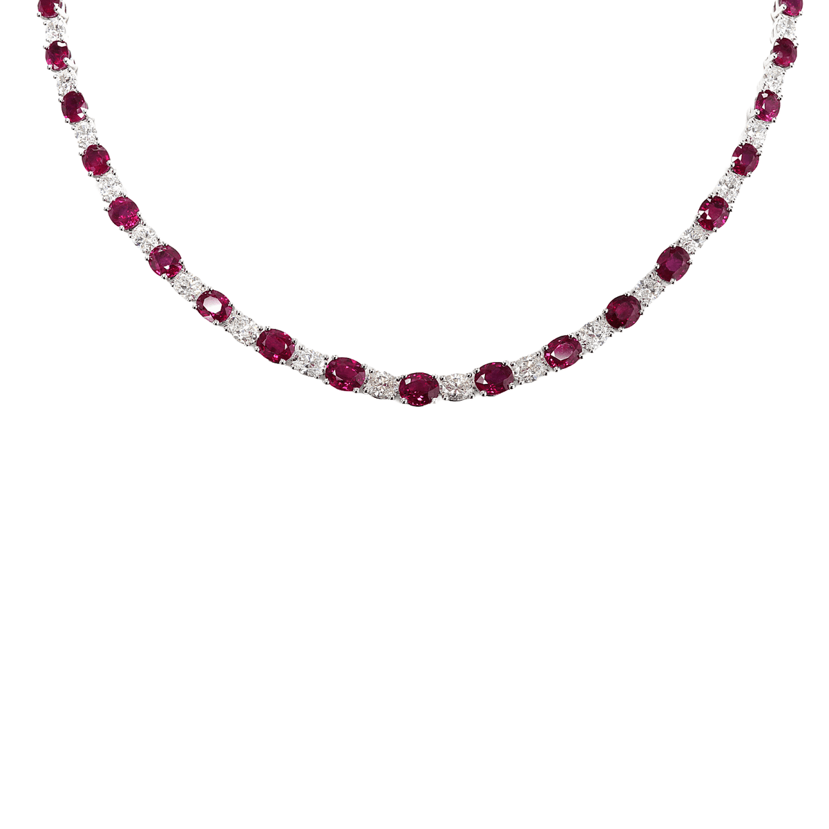 Ruby Diamond Necklace - RNUJD00208